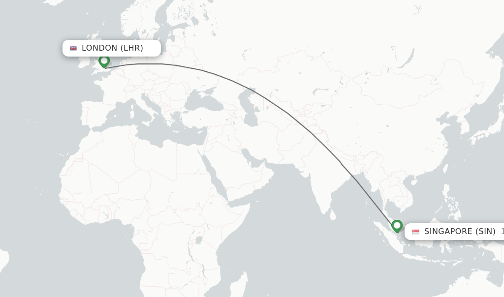 Direct non stop Flights From London To Singapore Schedules 