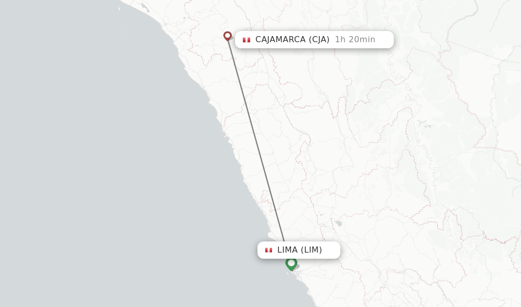 travel time from lima to cajamarca