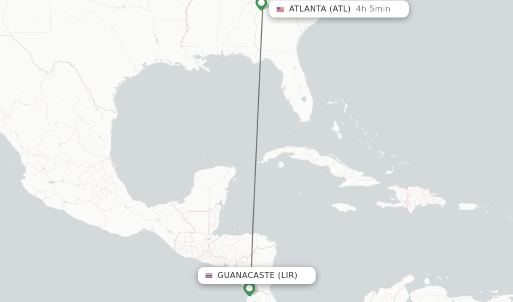 delta airlines flight times map