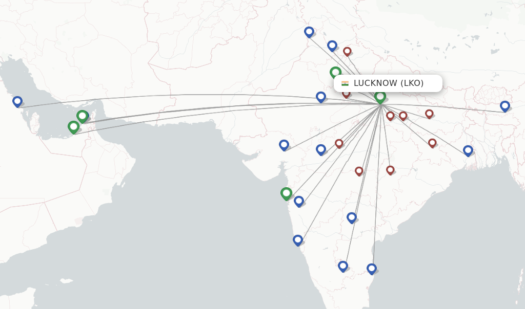 IndiGo Flights From Lucknow, LKO - FlightsFrom.com