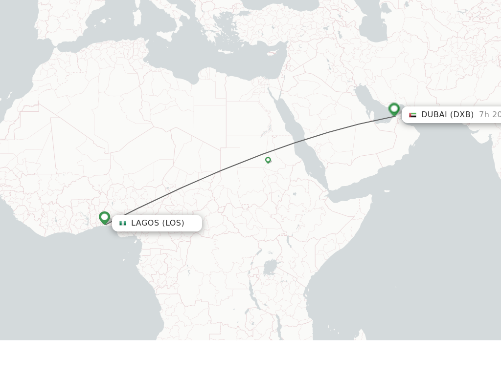 Direct non stop flights from Lagos to Dubai schedules