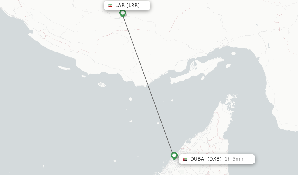 Direct non stop flights from Lar to Dubai schedules