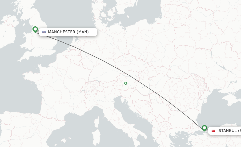 Direct non stop flights from Manchester to Istanbul schedules