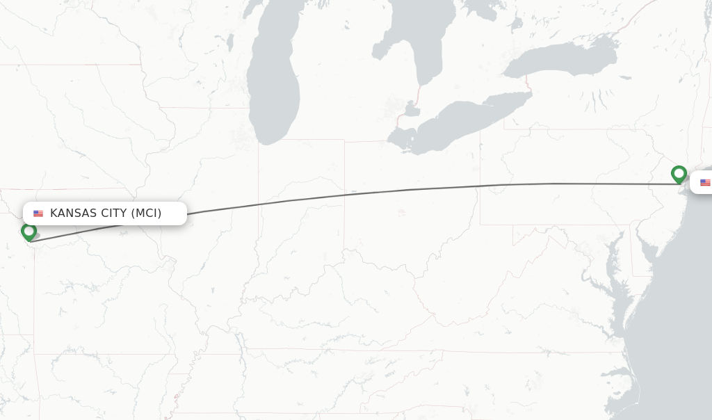 Direct non stop flights from Kansas City to New York schedules