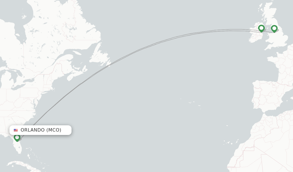 Aer Lingus flights from Orlando, MCO