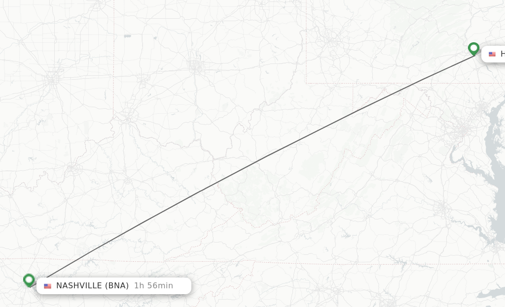 Direct Non Stop Flights From Middletown To Nashville Schedules