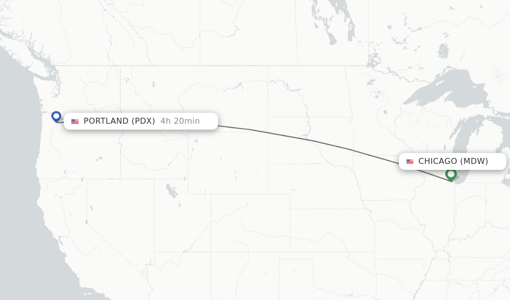 Direct (non-stop) Flights From Chicago To Portland - Schedules ...