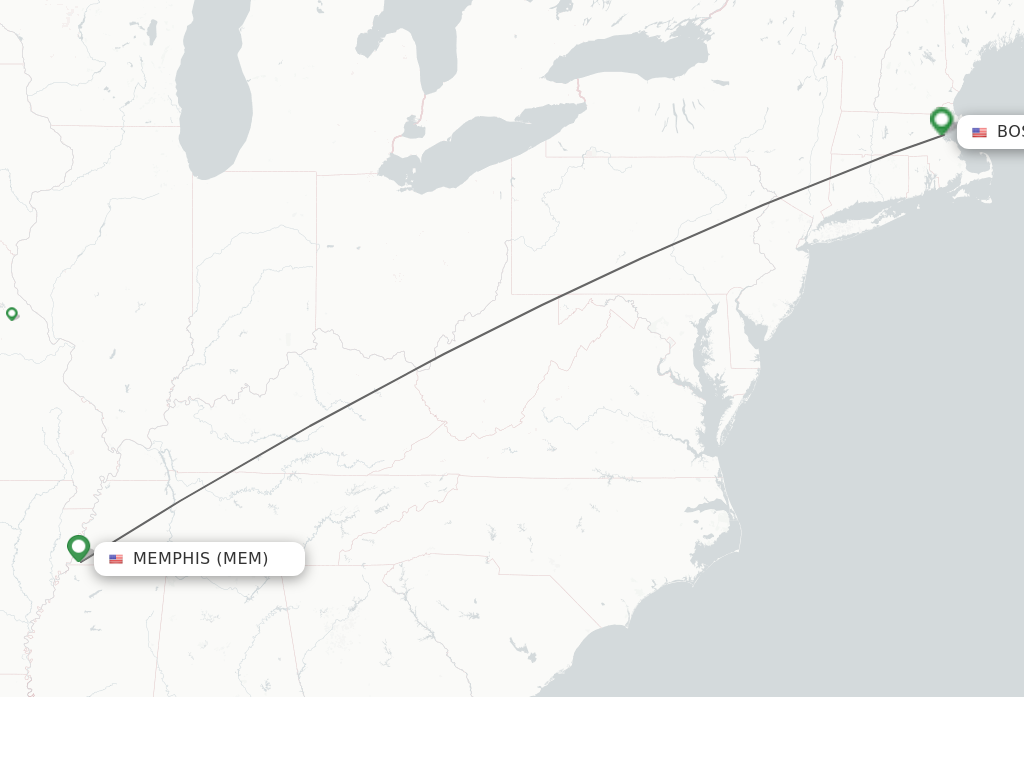 Direct non stop flights from Memphis to Boston schedules