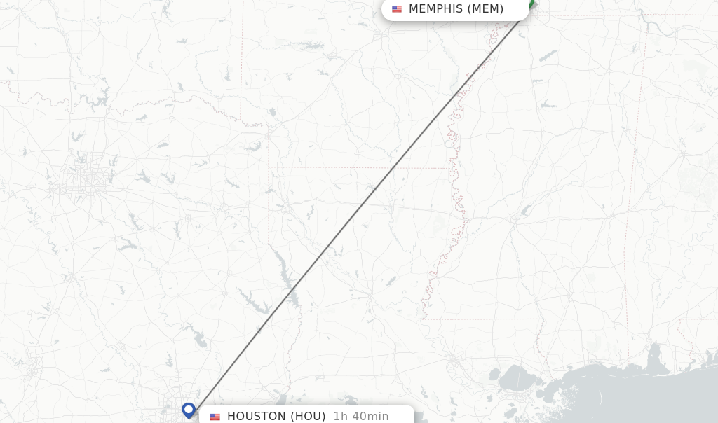 Direct non stop flights from Memphis to Houston schedules