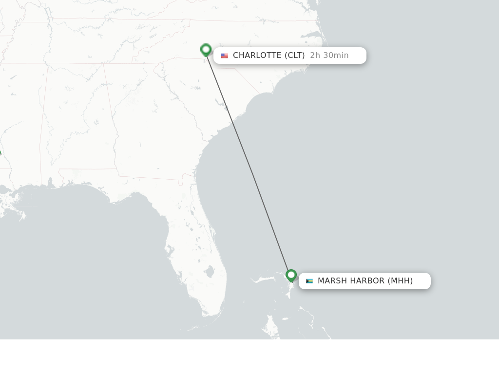 Direct Non Stop Flights From Marsh Harbour To Charlotte Schedules 8253