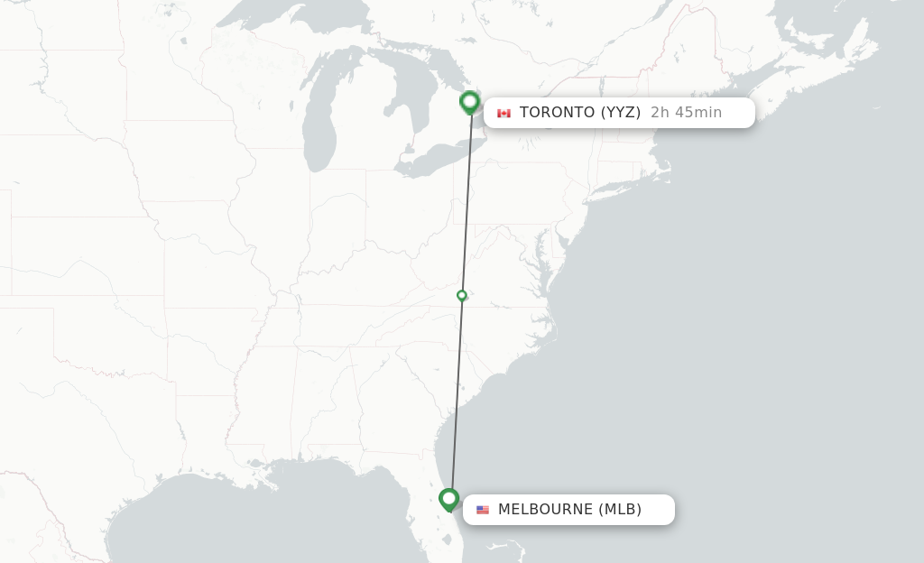 Direct Non Stop Flights From Melbourne To Toronto Schedules 