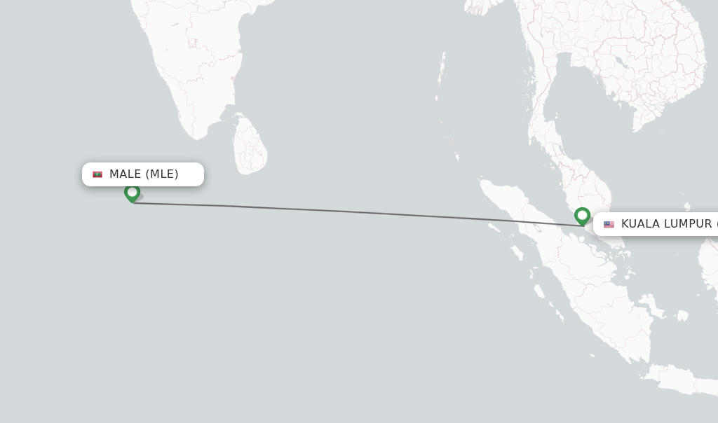 Direct (non-stop) Flights From Male To Kuala Lumpur - Schedules ...