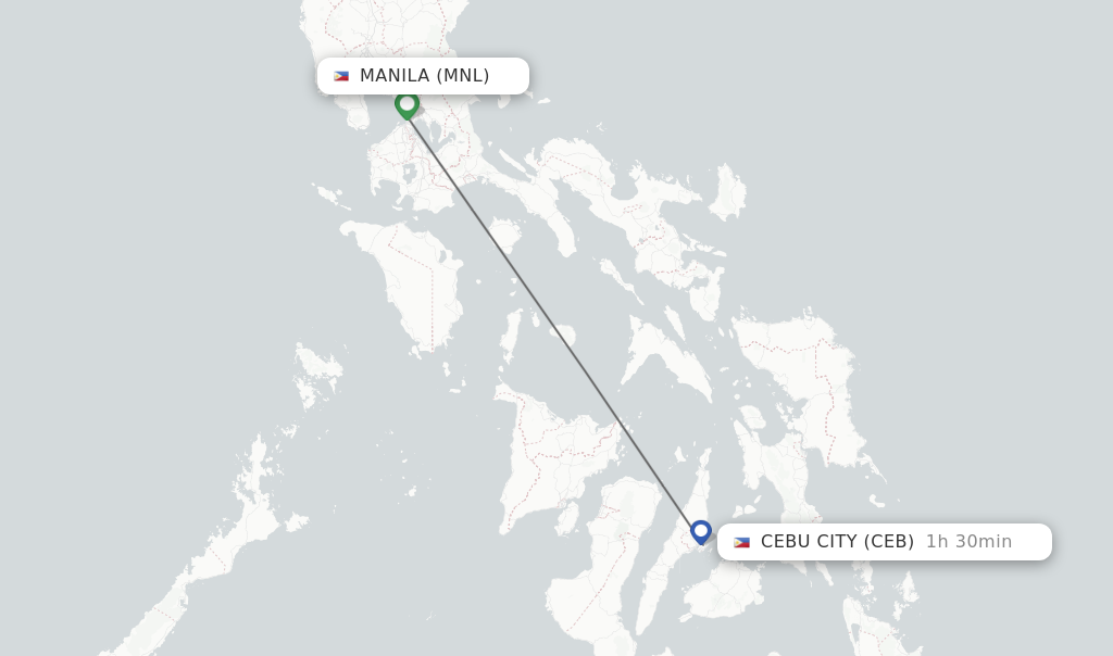 Direct non stop Flights From Manila To Cebu City Schedules 