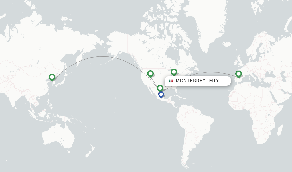 Aeromexico flights from Monterrey, MTY - FlightsFrom.com