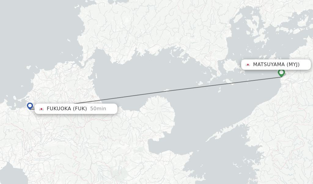 Direct Non Stop Flights From Matsuyama To Fukuoka Schedules 8168