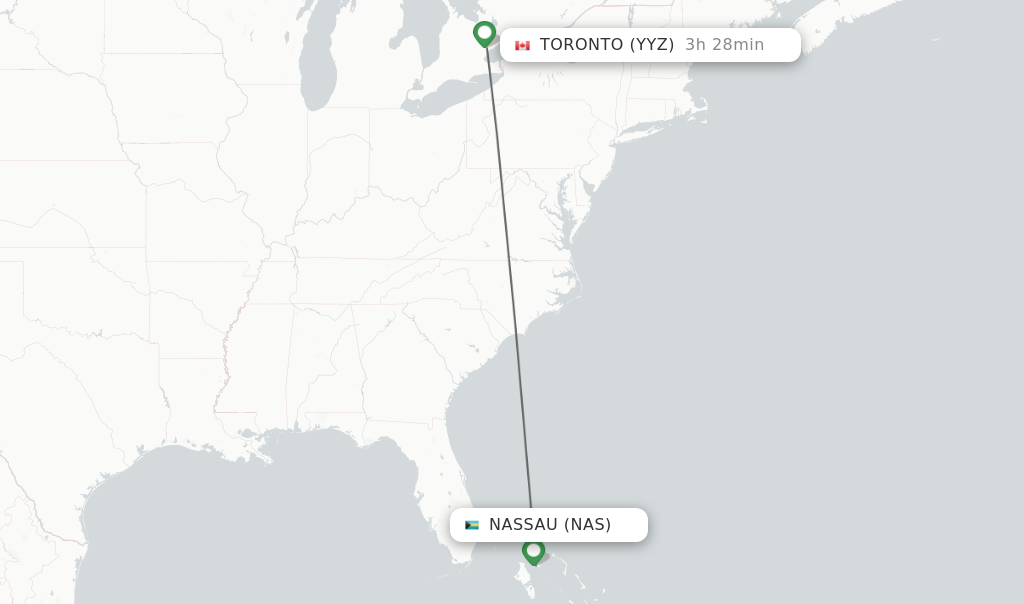 Direct Non Stop Flights From Nassau To Toronto Schedules