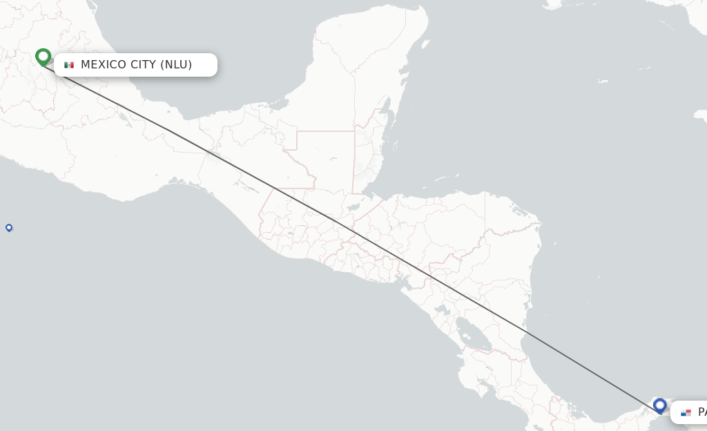 Direct Non Stop Flights From Mexico City To Panama City Schedules   NLU PTY 