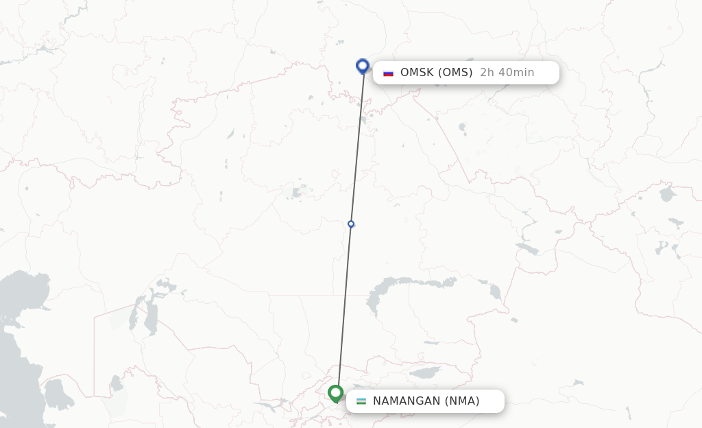 Direct (non-stop) flights from Namangan to Omsk - schedules ...