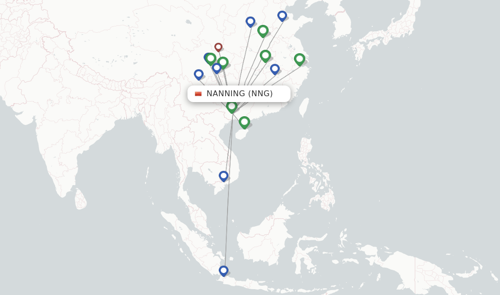 Sichuan Airlines flights from Nanning, NNG - FlightsFrom.com