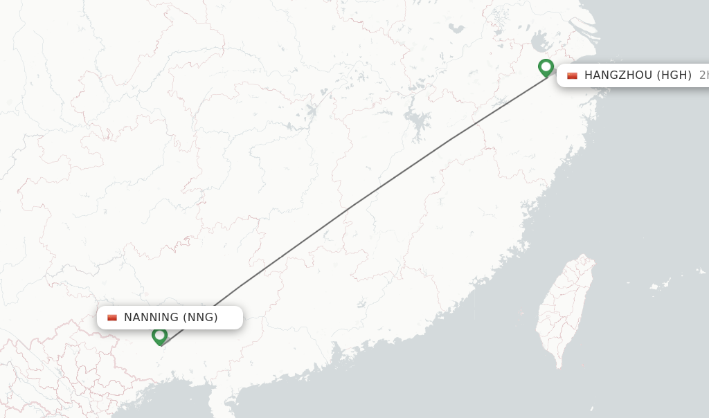 Direct (non-stop) flights from Nanning to Hangzhou - schedules ...