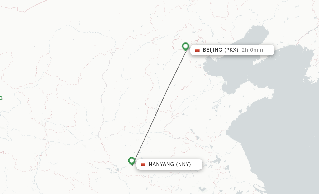 Direct (non-stop) Flights From Nanyang To Beijing - Schedules ...