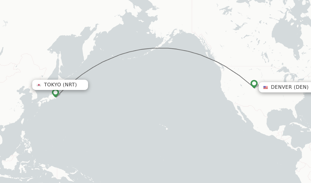 Direct non stop flights from Tokyo to Denver schedules