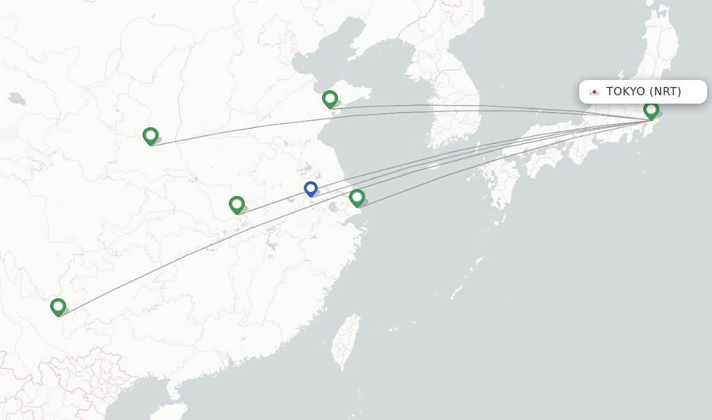 China Eastern flights from Tokyo, NRT - FlightsFrom.com