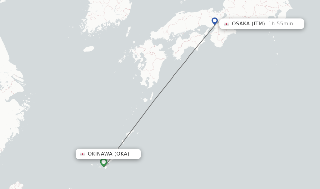 Direct (non-stop) Flights From Okinawa To Osaka - Schedules ...