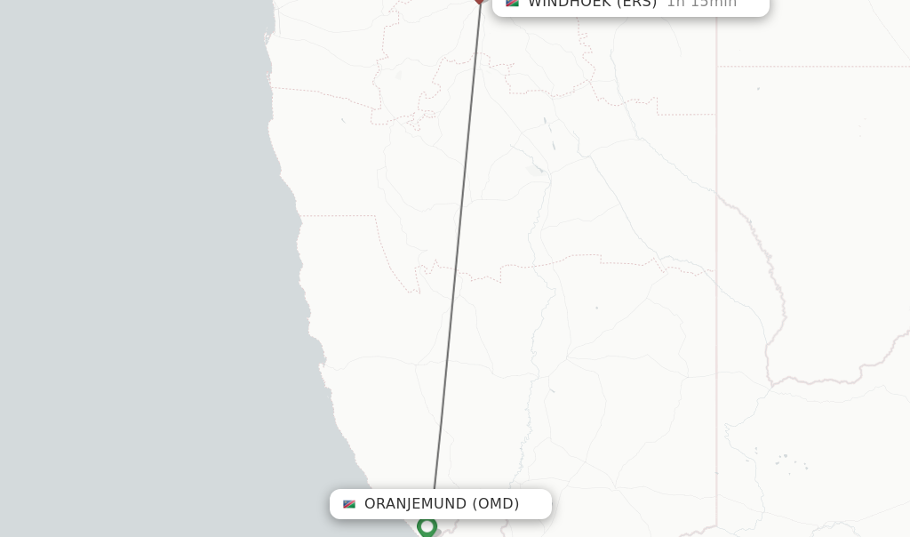 Direct (non-stop) Flights From Oranjemund To Windhoek - Schedules 