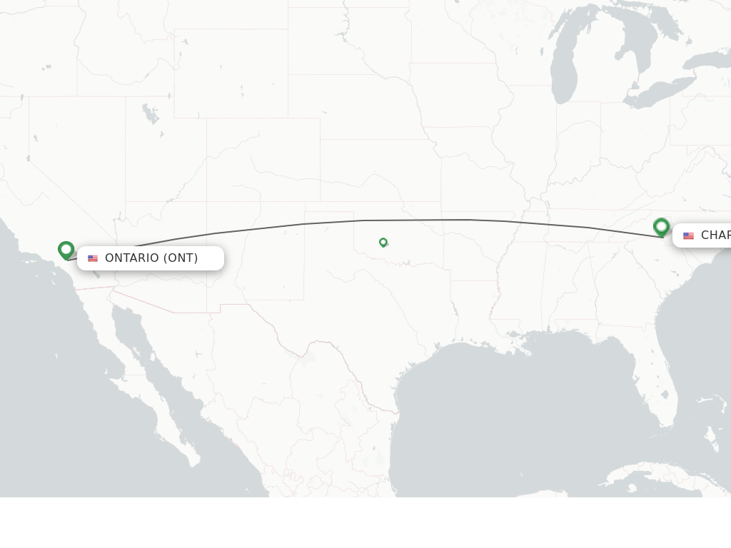 Direct non stop flights from Ontario to Charlotte schedules