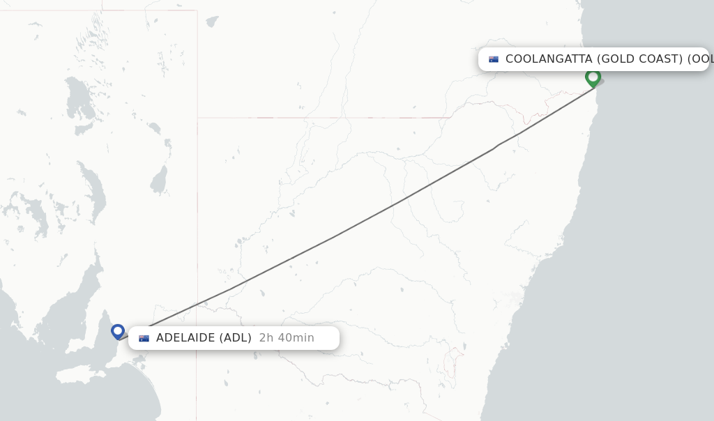 Direct non stop flights from Coolangatta Gold Coast to