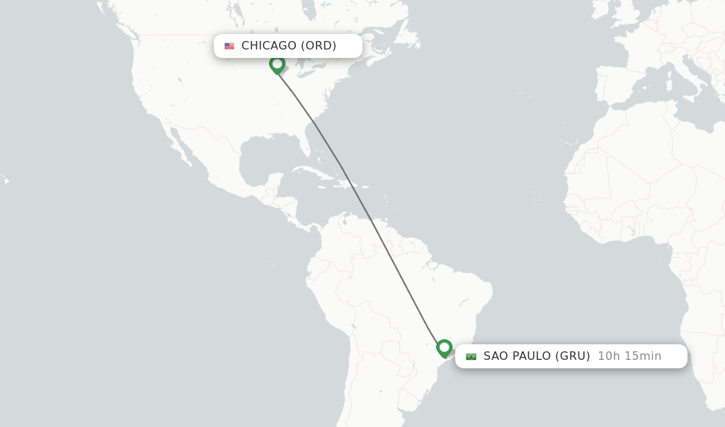 Flights to Sao Paulo, Brazil (GRU)
