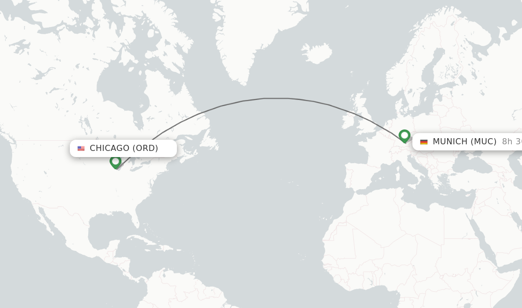 Direct (non-stop) flights from San Diego to Munich - schedules 