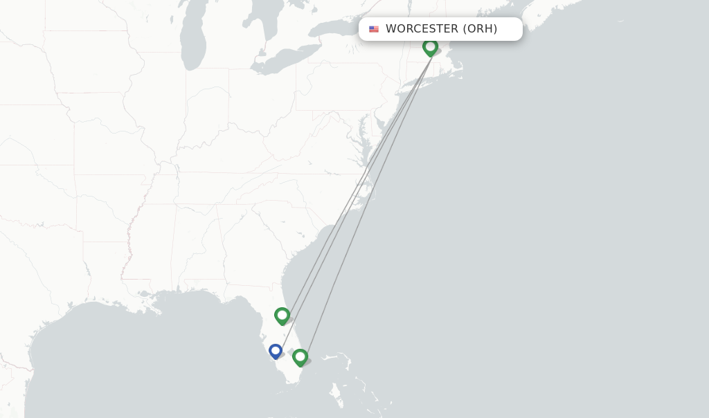 JetBlue Flights From Worcester, ORH - FlightsFrom.com