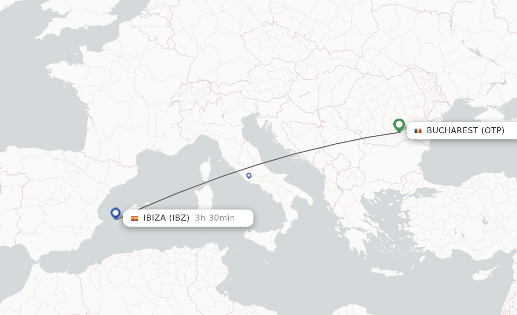 Direct (nonstop) flights from Bucharest to schedules