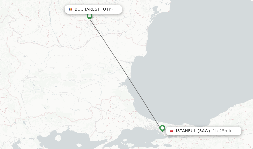 Direct (non-stop) Flights From Bucharest To Istanbul - Schedules ...