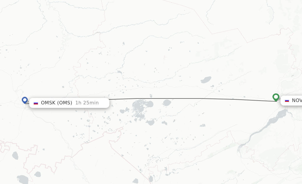 Direct (non-stop) flights from Novosibirsk to Omsk - schedules ...