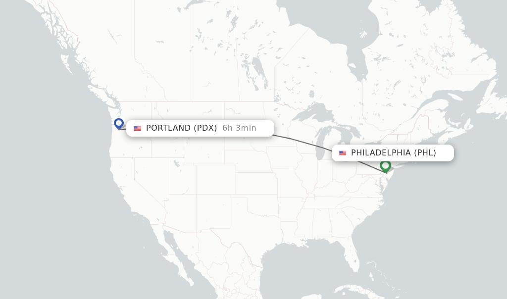 Direct Non Stop Flights From Philadelphia To Portland Schedules 9003