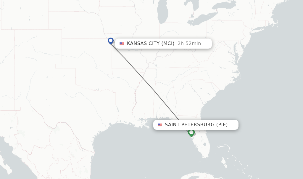 Direct (non-stop) flights from Cincinnati to Kansas City - schedules 