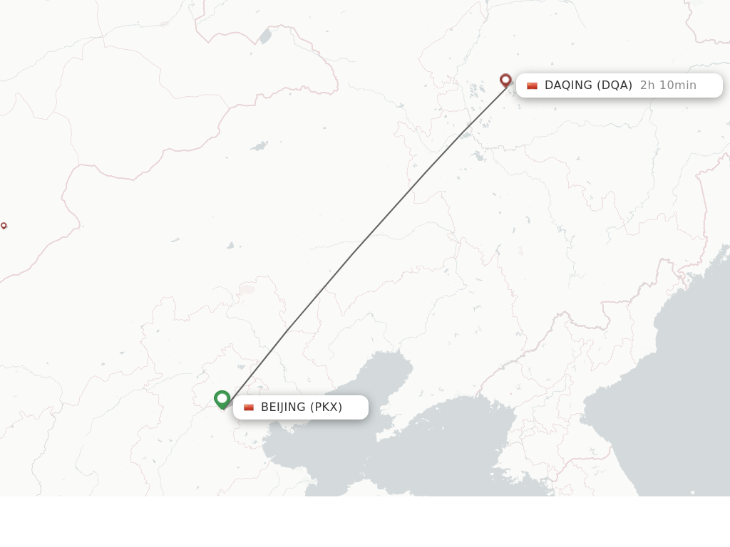 Direct (non-stop) flights from Beijing to Daqing - schedules ...