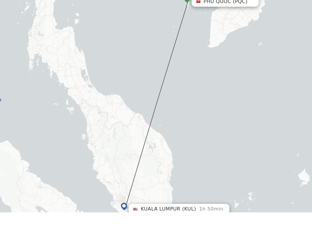 Direct (non-stop) Flights From Phu Quoc To Kuala Lumpur - Schedules ...