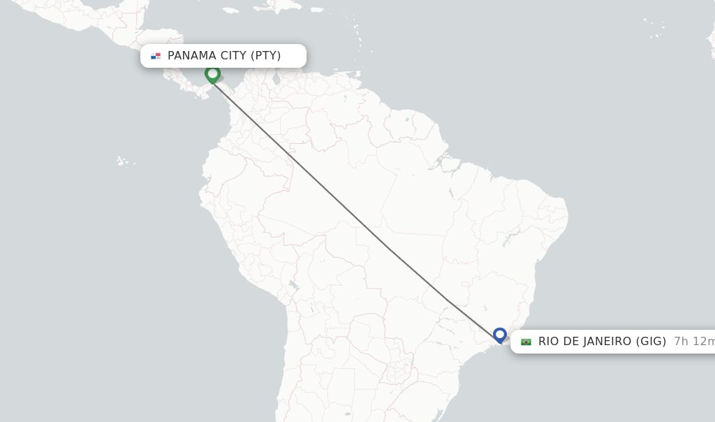 Direct (non-stop) flights from Atlanta to Rio De Janeiro - schedules 