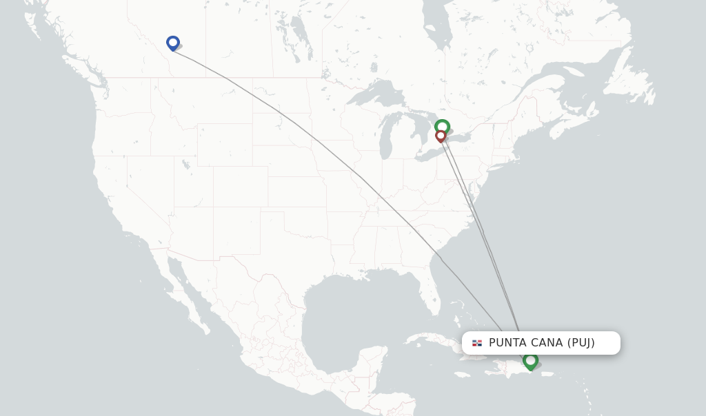 WestJet Flights From Punta Cana, PUJ - FlightsFrom.com