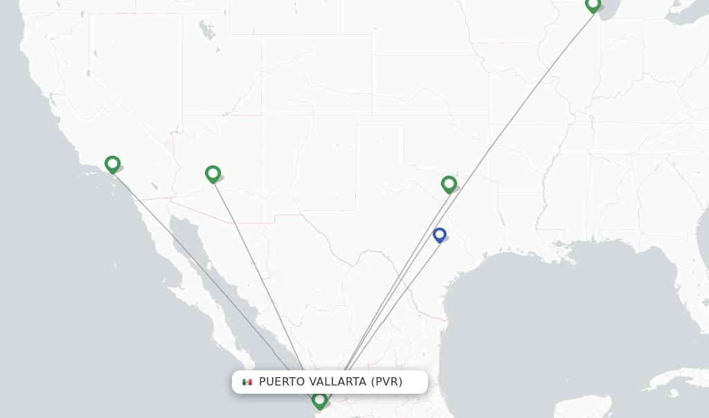 American Airlines flights from Puerto Vallarta, PVR