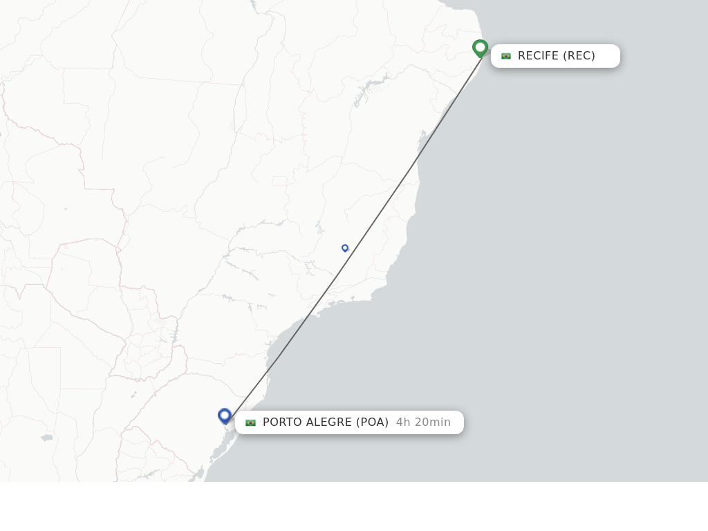 Direct (non-stop) Flights From Recife To Porto Alegre - Schedules ...