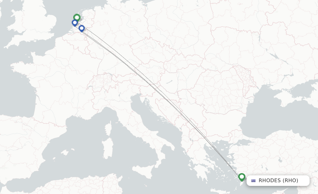 TUIfly Netherlands flights from Rhodes, RHO