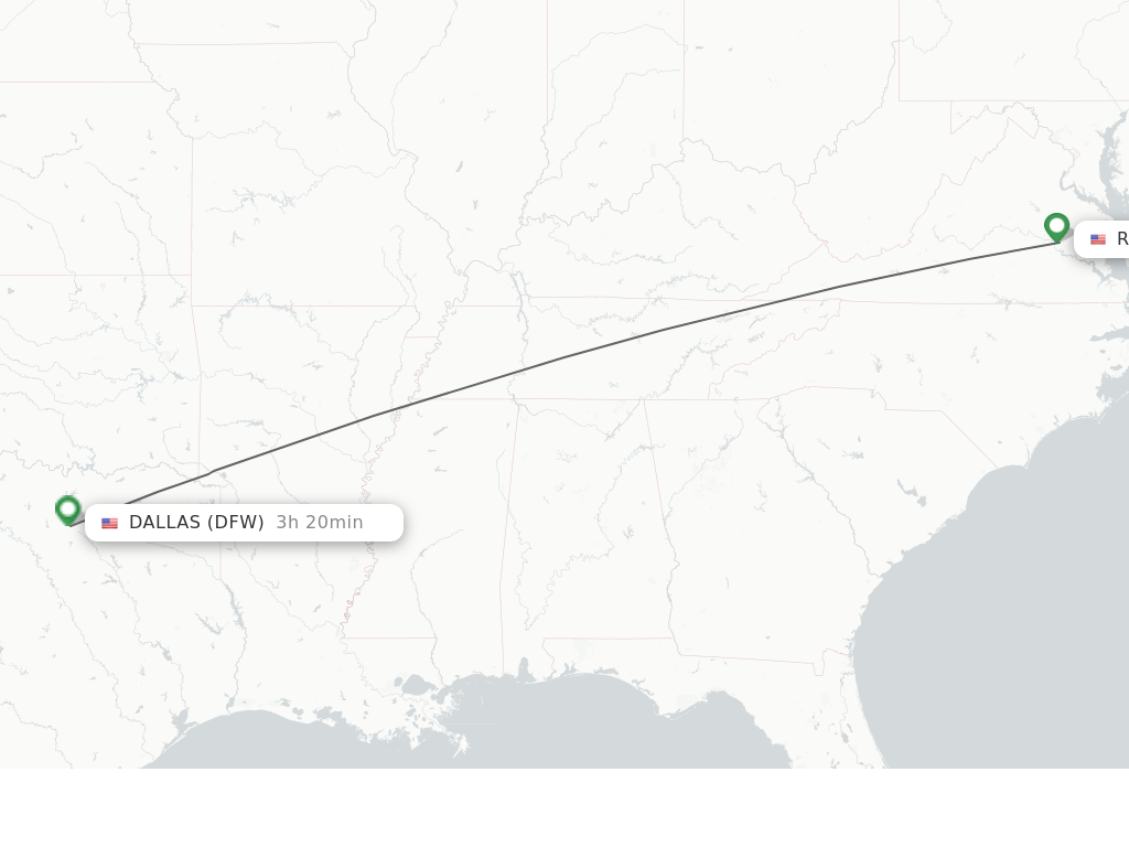 Direct non stop flights from Richmond to Dallas schedules