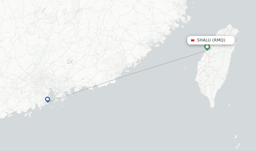 Tigerair Taiwan Flights From Shalu, RMQ - FlightsFrom.com