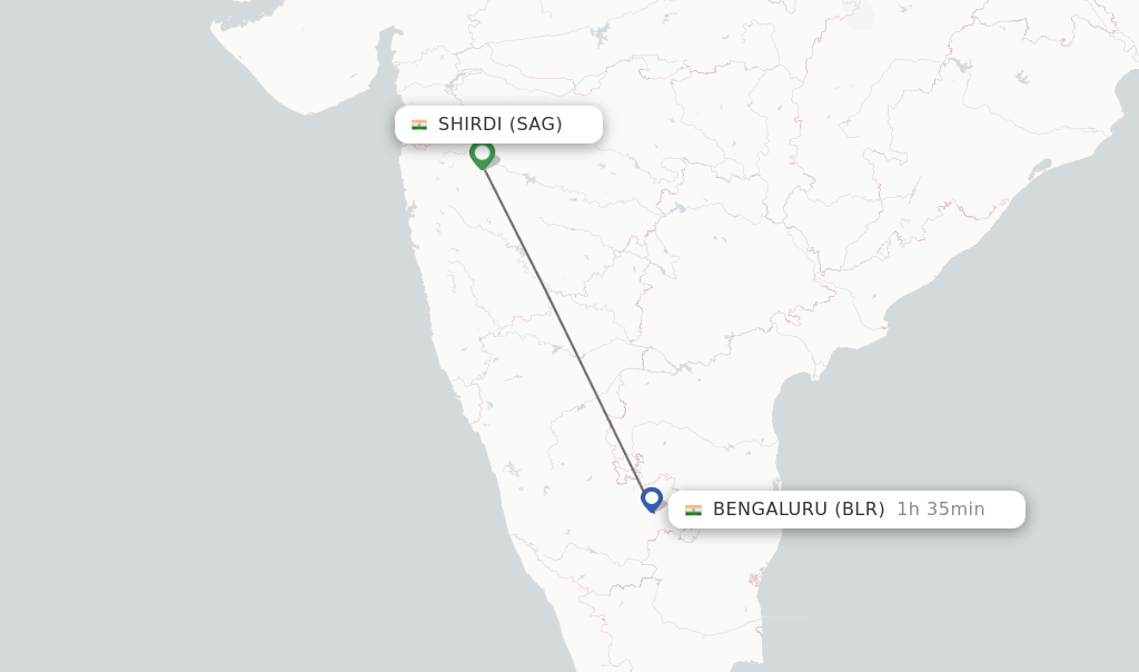 Direct Non Stop Flights From Shirdi To Bengaluru Schedules 8442