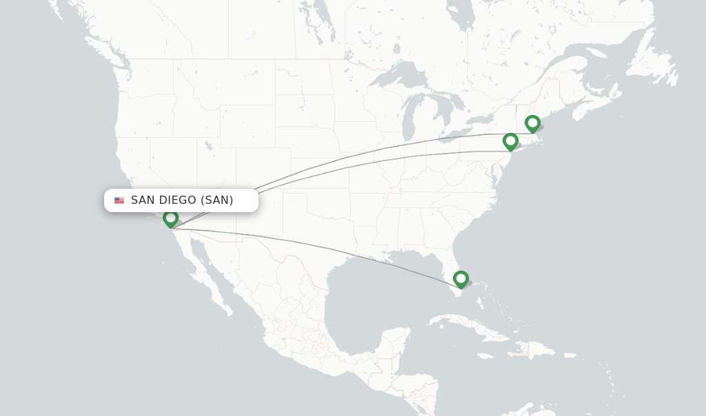 JetBlue Flights From San Diego, SAN - FlightsFrom.com